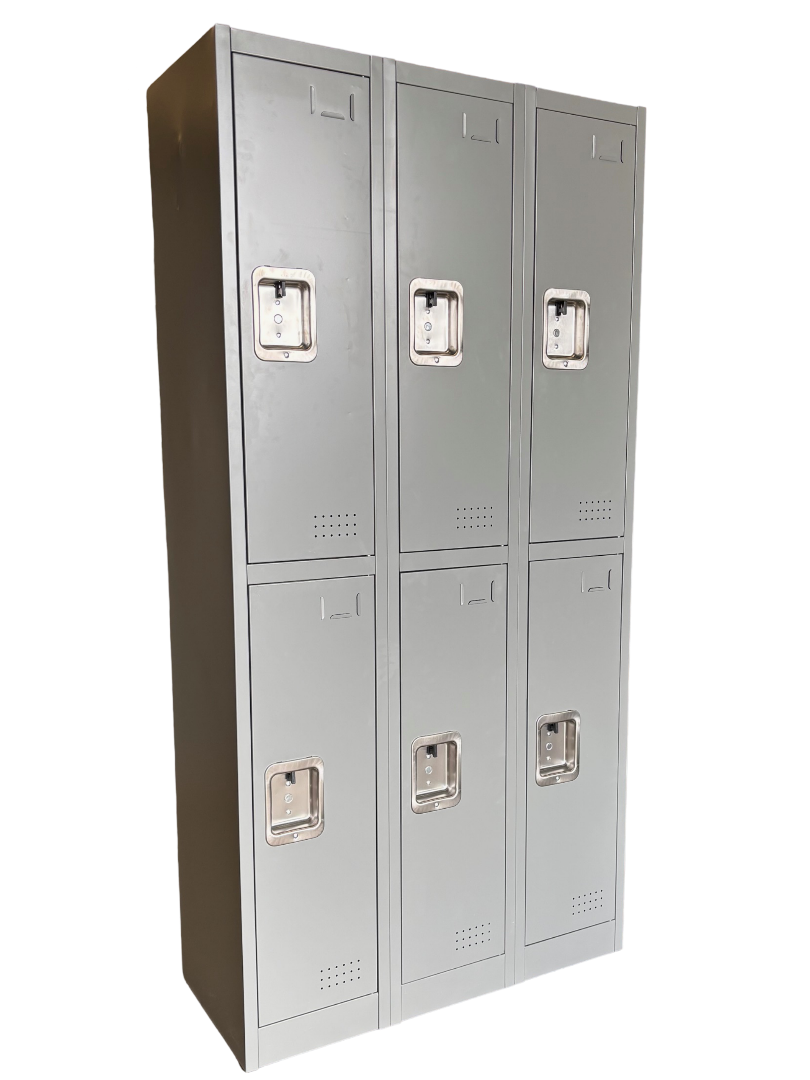Heavy Duty Two Tier Locker - Three Column Set