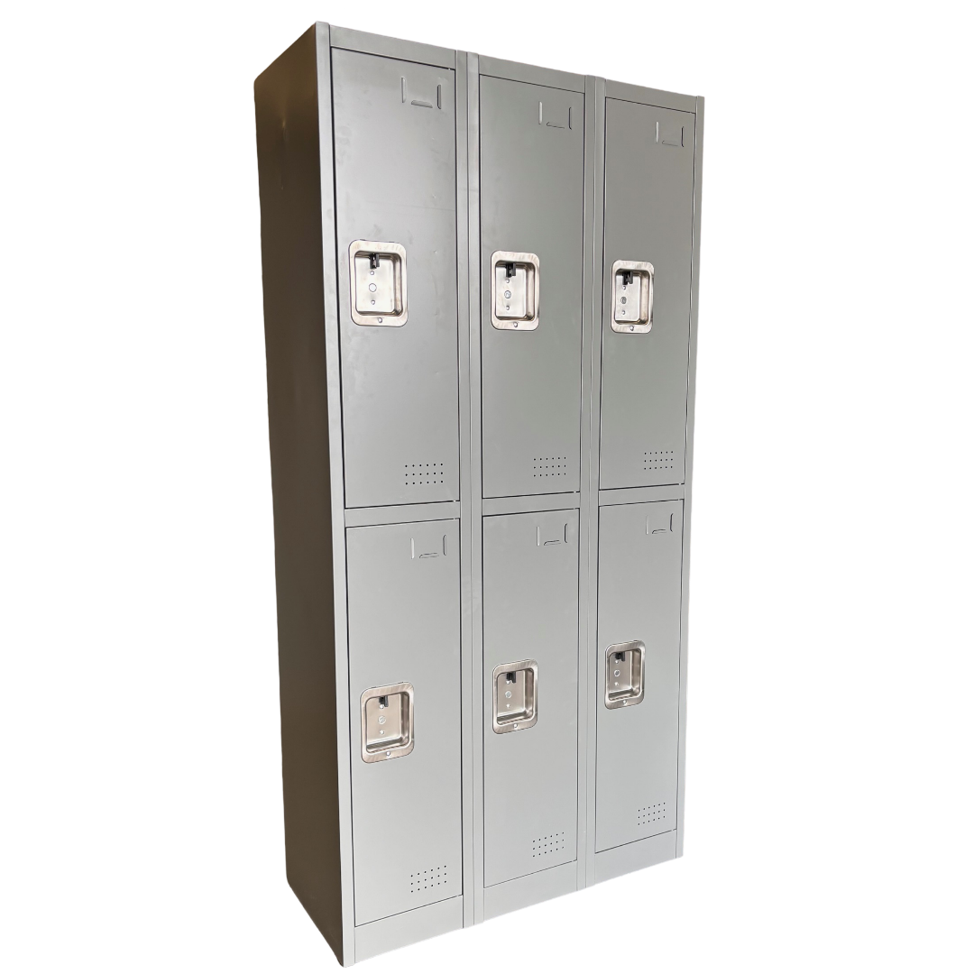 Heavy Duty Two Tier Locker - Three Column Set