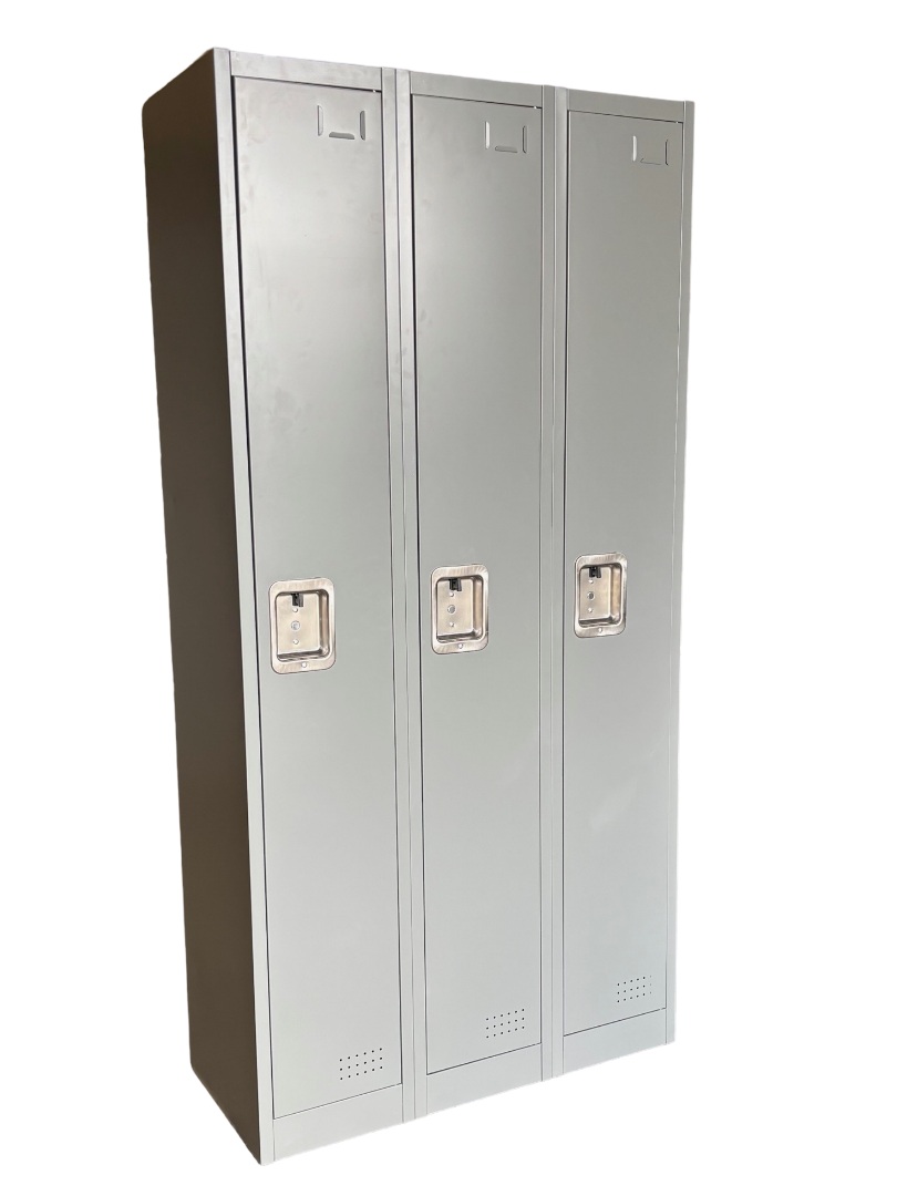 Heavy Duty Single Tier Locker - Three Column Set