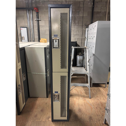 2 Tier Single Unit of Vented Used Lockers Success