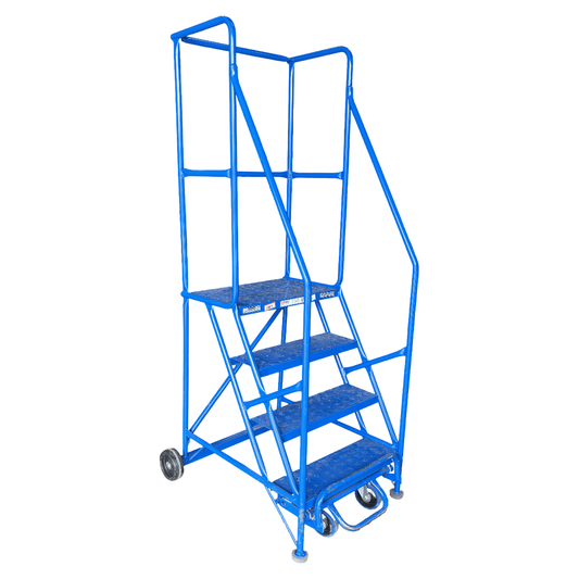 Used 4 Step Rolling Warehouse Ladder