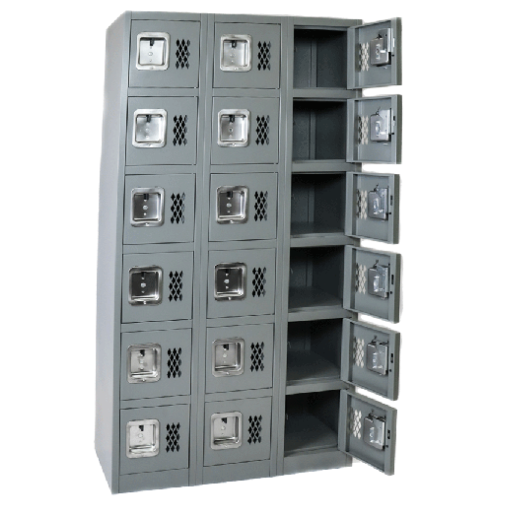 Six Tier Locker - Three Column Set