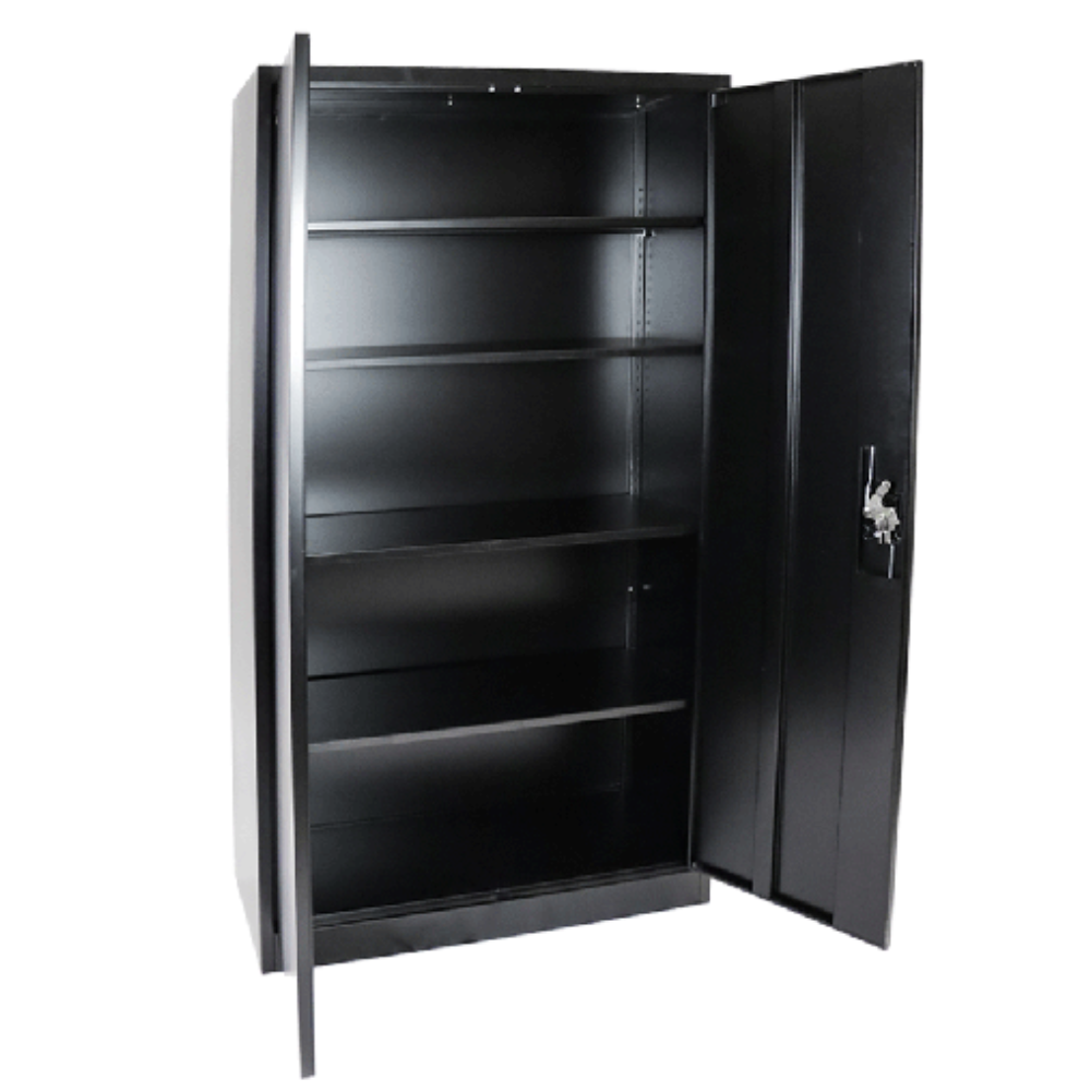 Black Two Door Storage Cabinet