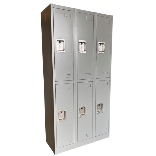 Heavy Duty Two Tier Locker - Three Column Set