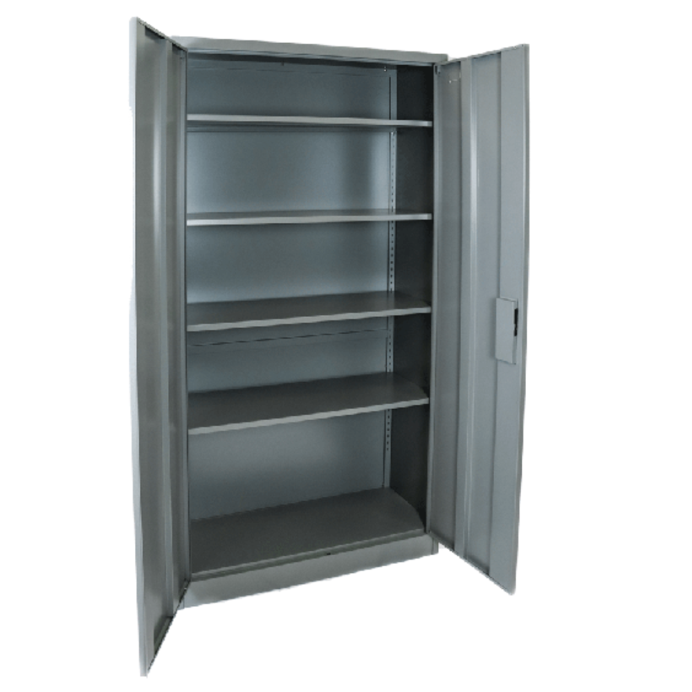 Grey Two Door Storage Cabinet