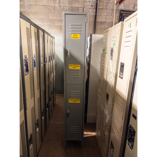 2 Tier Single Grey Used Locker