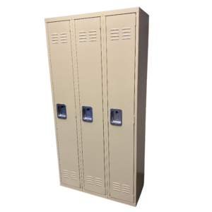 1 Tier 3 Bank Beige Lockers